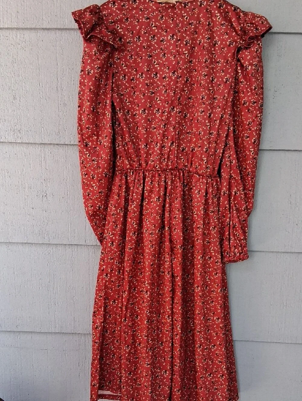 Prairie Dress with Cream Apron Detail